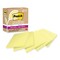 Post-it Notes Super Sticky 3 in. x 3 in. 100 Percent Recycled Paper Super Sticky Notes - Canary Yellow (5-Pads/Pack)